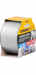 Páska Strend Pro Americká, 50 mm, L-10 m, lepicí, stříbrná