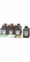 Lampáš Strend Pro Garden, solárny, efekt plameňa, 10,5x10,5x19 cm, Sellbox 6 ks