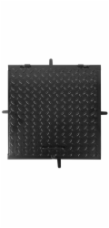 Poklop MC60, 600x600 mm, kanálový, černý, max. 150 kg