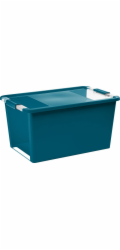 Box s vekom KIS Bi-Box L, 40 lit., tyrkysový, 35x55x28 cm