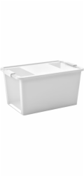 Box s vekom KIS Bi-Box L, 40 lit., biely, 35x55x28 cm