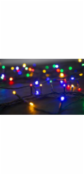 Řetěz MagicHome Vánoce Errai, 320 LED multicolor, 8 funkcí, 230 V, 50Hz, IP44, venkovní, napájecí ka