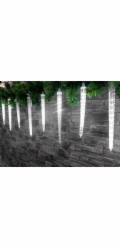 Řetěz MagicHome Vánoce Icicle, 352x LED studená bílá, 16 rampouchů, efekt vodopádu, 230 V, 50 Hz, IP