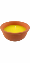 Citronelová svíčka, repelent, terakota, 220 g, 60x150 mm