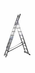 Žebřík Strend Pro DW3 3x9, Alu, EN 131 max. 4,54 m