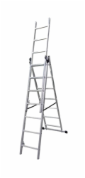 Žebřík Strend Pro DW 3x7, Alu, EN 131 max. 4,23 m
