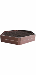 Strend Pro RB083, 132x25 cm, 250 litrů, PP, 6dílný, zvýšený