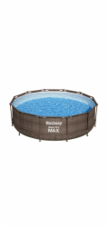Bazén Bestway® Steel Pro MAX, 56709, ratanový vzor, kartušová filtrace, žebřík, 366x100 cm