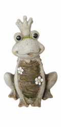 MagicHome Dekorace Gecco, Queen Frog, magnézie, 29x23x43 cm
