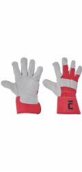 Rukavice EIDER RED 11/XXL, červené, kombinované