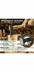 Sekera Strend Pro A613B Pískovačka 1400 g, dřevěná rukojeť 700 mm