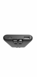 Gembird PB10-PD20-LCD-01 Rychlonabíjecí powerbanka s integrovanými kabely, 20W, 10000 mAh, černá