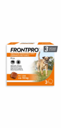 FRONTPRO Tablety proti blechám a klíšťatům pro psa (>4-10 kg) - 3x 28,3mg