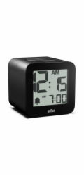Braun BC 25 BP black  Quarzwecker with Sprachausgabe