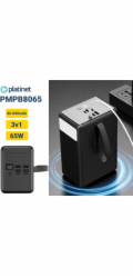 Platinet POWER BANK 80000 mAh 65W PD SVÍTILNA USB-C KABEL 1M [46312]