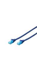 Digitus Patch Cable, UTP, CAT 5e, AWG 26/7, modrý 0,5m, 1ks