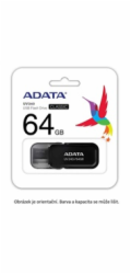 Flashdisk Adata UV240 32GB,  USB 2.0, black, vhodné pro potisk
