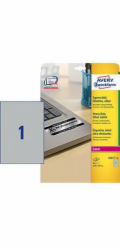 Štítky Avery Zweckform Rating, stříbrné 210x297mm 20 listů (L6013-20)