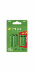 Nabíjecí baterie GP ReCyko 950 AAA (HR03), 6 ks