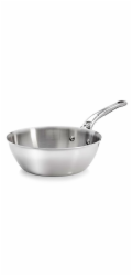 De Buyer Affinity Sauté Pan Stainless Steel curved  24 cm