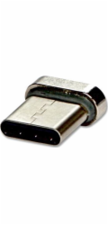 USB (2.0) Redukce, Magnetický konektor-USB C (3.1) M, 0, stříbrná, redukce na magnetický kabel