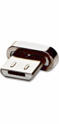 Redukce USB (2.0), Magnetický konec-USB micro (2.0) M, 0, stříbrná, redukce na magnetický kabel