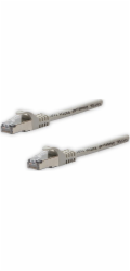 FTP patchcord, Cat.5e, RJ45 M-5m, chráněný, šedý, čistá měď economy