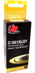 Inkoust UPrint C-551XLGY / CLI551GY XL (šedý)