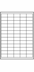 Štítky s logem A4, matná bílá, 65 štítků, 140gsm, 10 ks (32201)