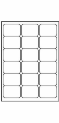 Logo A4 Label, Matte, White, 25 ks.
