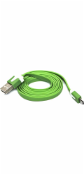 Neutrální USB-A - microUSB USB kabel 1 m Zelený