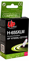 Inkoust UPrint H-655XLM / CZ111AE, č. 655 (purpurový)