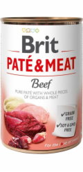 BRIT Paté & Meat s hovězím masem - mokré krmivo pro psy - 400 g
