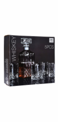 Whiskey set karafa + sklenice sada 5 ks křišťálové sklo, 0,9L KO-CD1003190