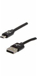USB kabel Logo USB-A - microUSB 2 m Černý