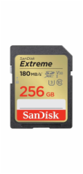 Paměťová karta Sandisk Extreme 256 GB SDXC 180 MB/s / 130 MB/s UHS-I, Class 10, U3, V30