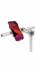 BONE držák na kolo pro mobil 5.8-7.2", Bike Tie 3 - Red