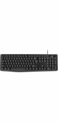 Genius klávesnice + myš Genius KB-117, americká klávesnice, klasická, voděodolný drátový typ (USB), černá, ne