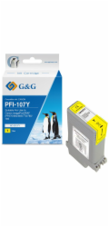 Tusz G&G G&G Kompatybilny Ink / Tusz Z Pfi107Y, Yellow, 130Ml, Nc-00107Y, 6708B001, Dla Canon Ipf-680, 685, 780, 785