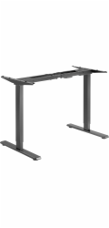 Powerton Desk rám / základna, elektricky nastavitelný, rozteč 500 mm, antikolizní systém, černá, nosnost 100 kg, Powerton