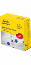Avery Zweckform Značkovací kroužky v dávkovači Avery Zweckform, 250 ks/role, O19 mm, modrá, MODRÁ