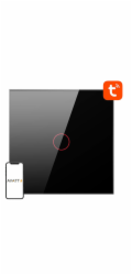 Smart Light Switch WiFi Avatto TS02-EU-B1 1 Way TUYA (black)