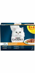 PURINA Gourmet Perle Duck krůtí jehněčí tuňák - mokré krmivo pro kočky - 12x85 g