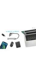 i-tec USB-C/USB-A Metal Charging + data HUB, 15W per port, 20x USB-C
