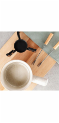 Home Styling Collection Kolekce pro domácí styling Sada na sýrové fondue, porcelánový hrnec, 2 vidličky