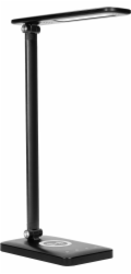 Orno Stolní lampa ISIYO LED 7W s indukčním osvětlením a USB nabíječkou, 390lm, 3000-4000-6000K, změna teploty barev a funkce stmívání, černá