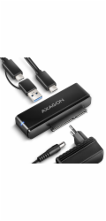 AXAGON ADSA-FPX, USB-C 10Gbps - SATA 6G, 2.5"/3.5" SSD/HDD FAST PORT X adaptér, vč. AC napáječe