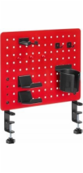Pegboard upínací na stůl  červený  ocel