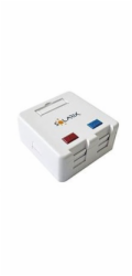 Zásuvka Solarix modulární pro 2 keystony na omítku, bílá