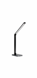 Platinet STOLNÍ LAMPA STOLNÍ LAMPA 10W, HLINÍK, BEZDRÁTOVÉ NABÍJENÍ, 3KROKOVÉ STMÍVÁNÍ, 5KROKOVÁ NASTAVENÍ BAREV, ČERNÁ [46024]